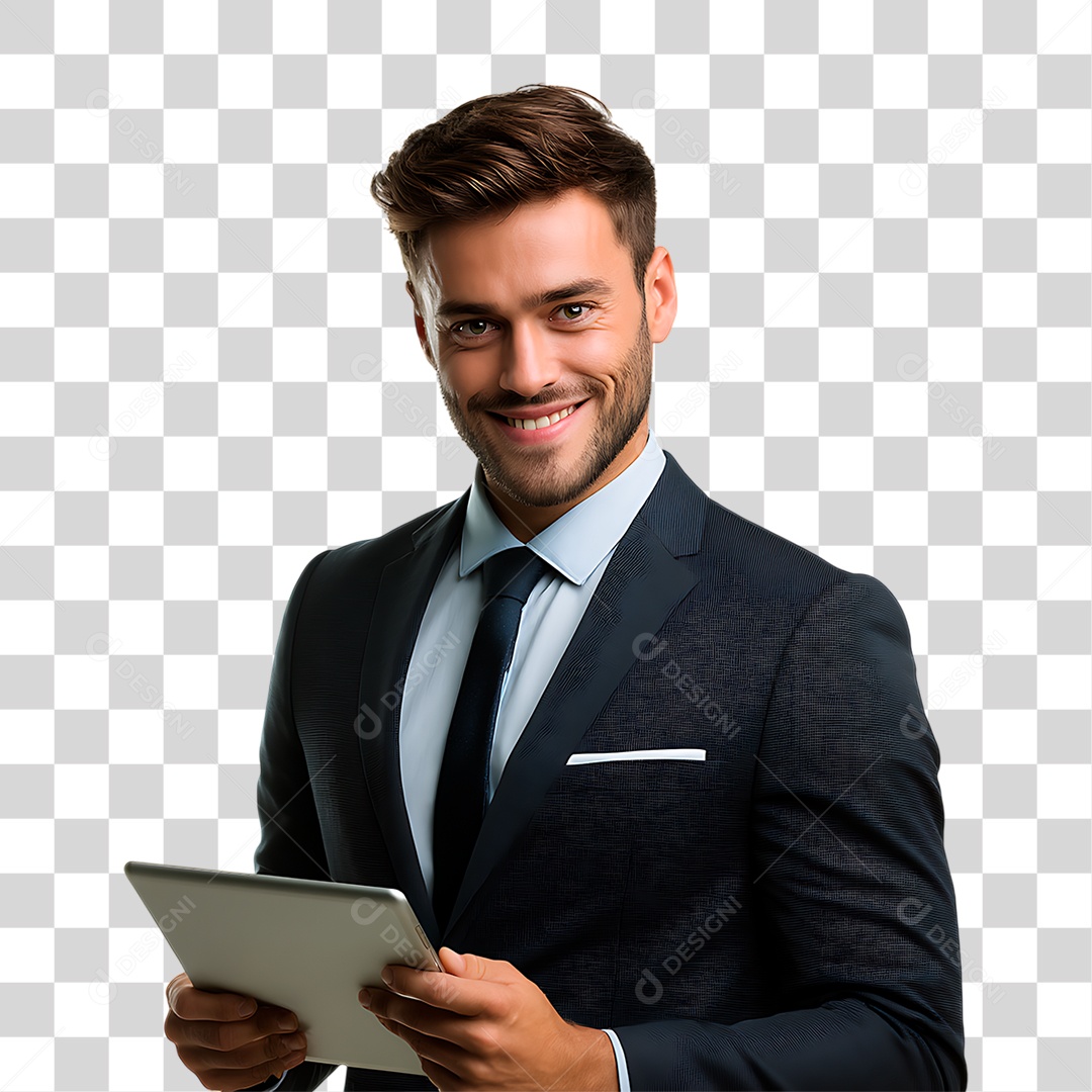 Homem de Terno PNG Transparente