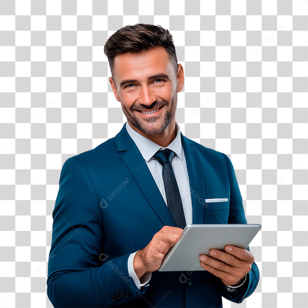 Homem de Terno PNG Transparente