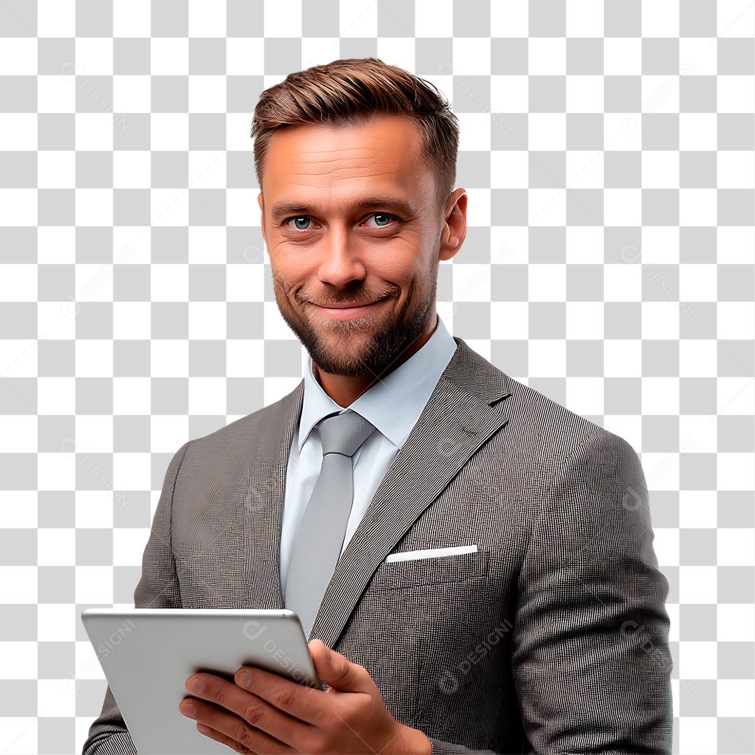 Homem de Terno PNG Transparente