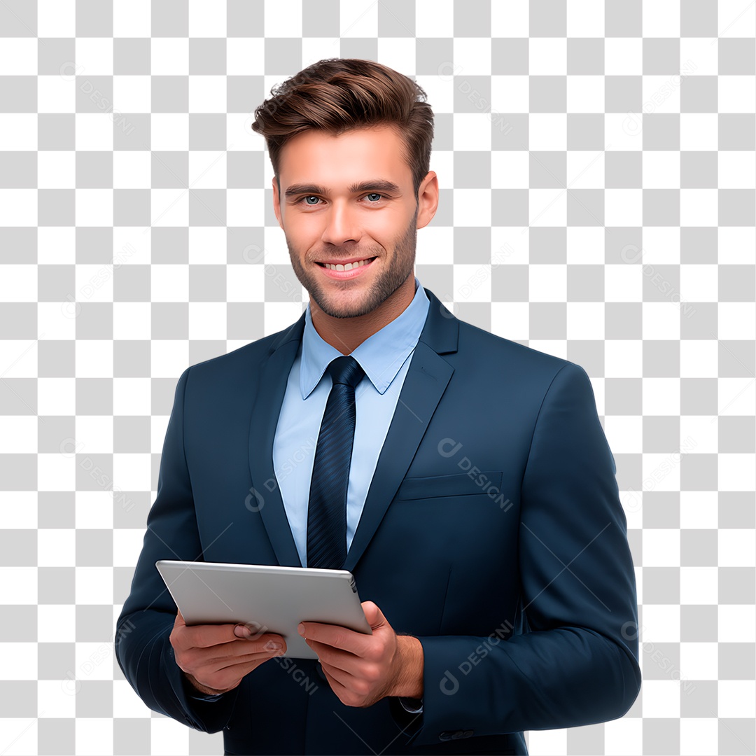 Homem de Terno PNG Transparente