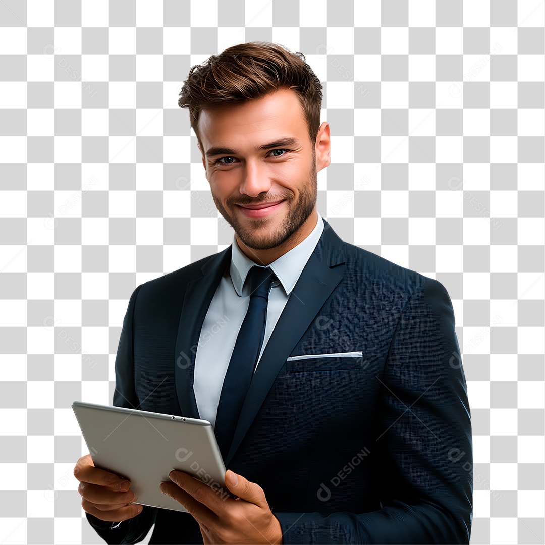 Homem de Terno PNG Transparente