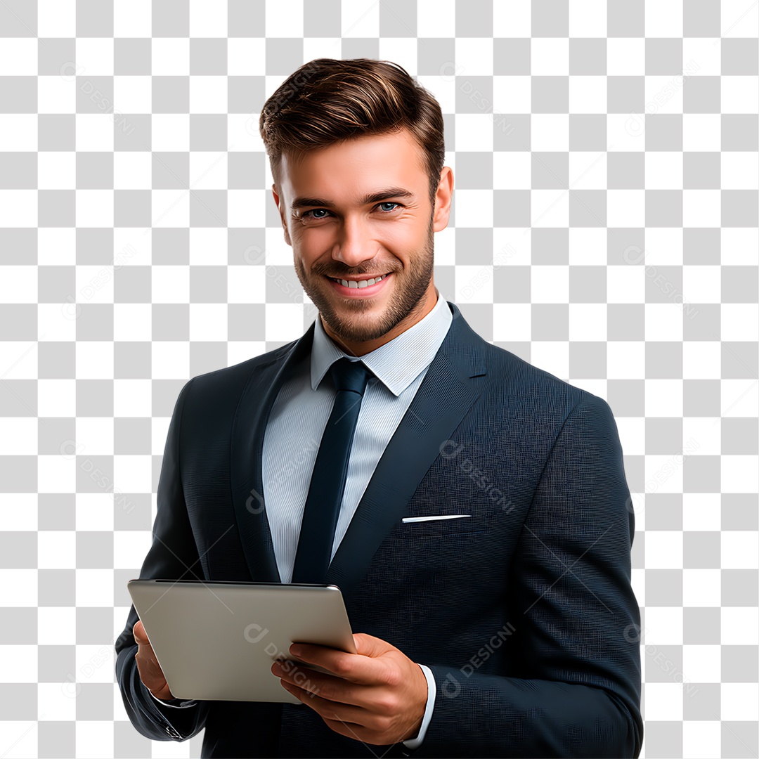 Homem de Terno PNG Transparente