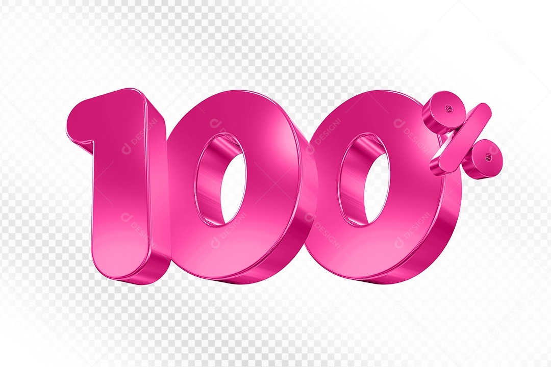 Balão 3D Número 100% Elemento 3D Para Composição PSD