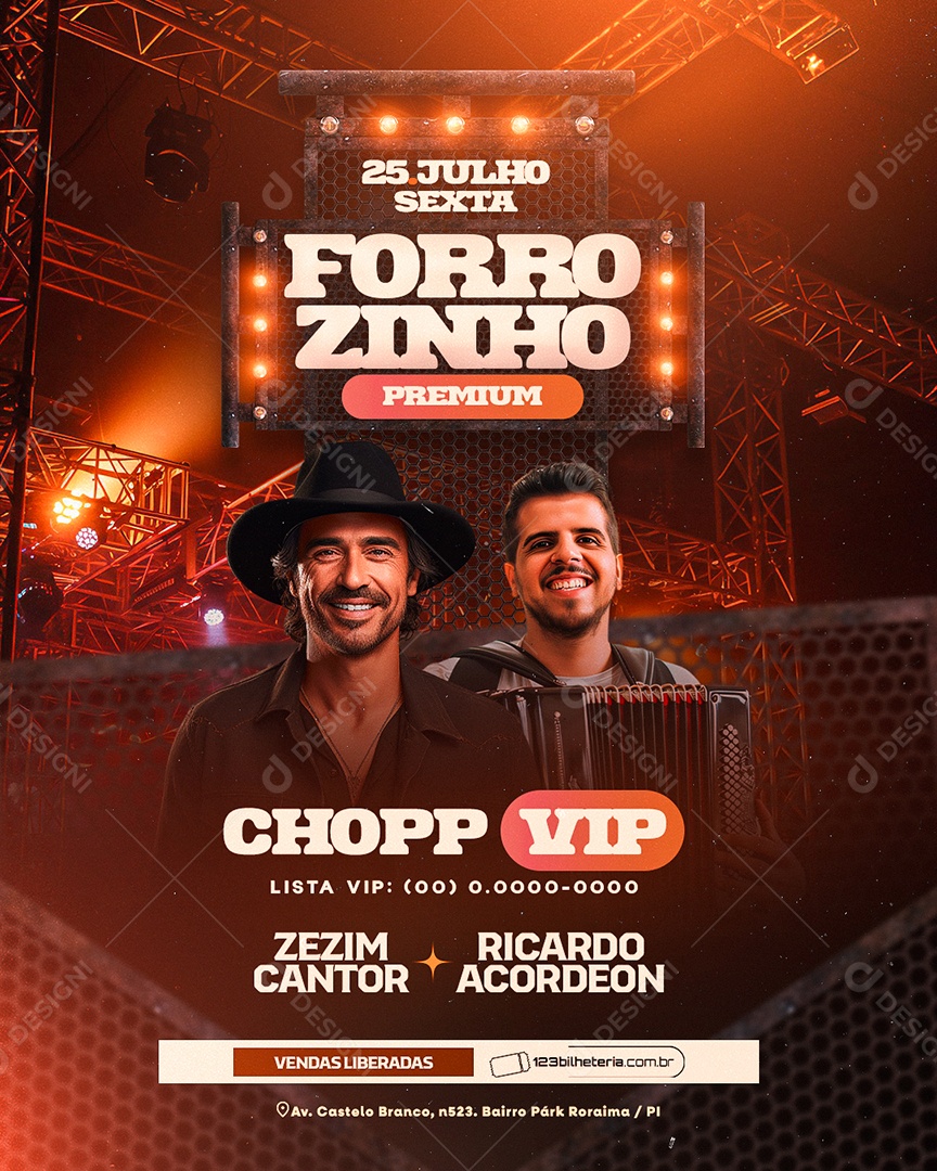 Flyer Forrozinho Premium Social Media PSD Editável