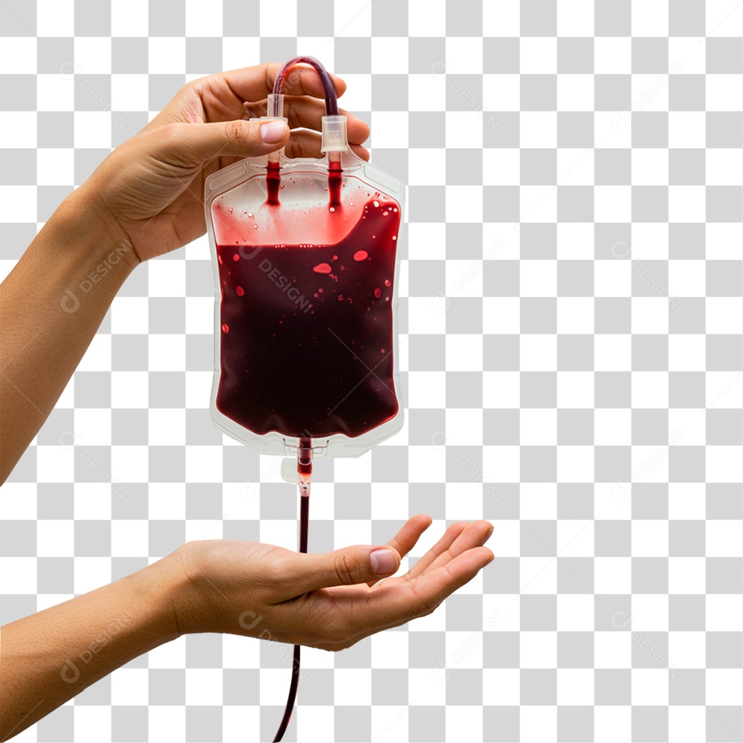 Hands Holding Blood Bag Transparent PNG