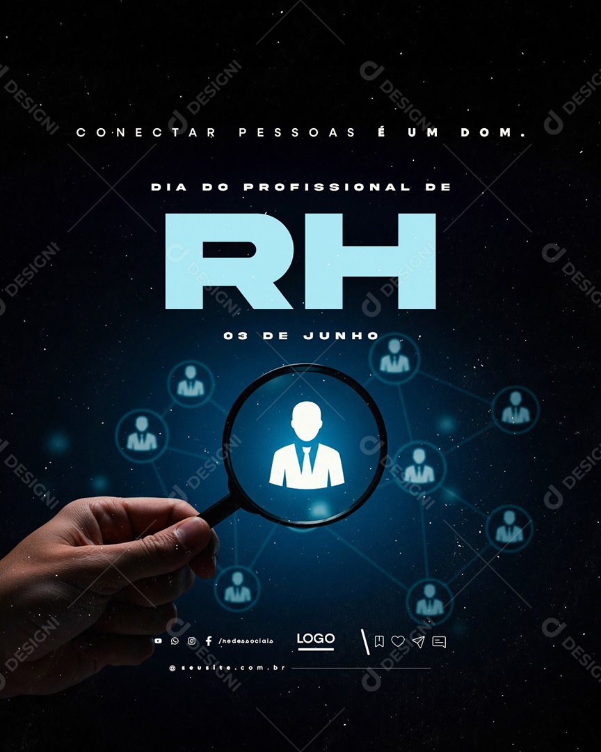 Dia do Profissional de Recursos Humanos 03 de Junho Social Media PSD Editável