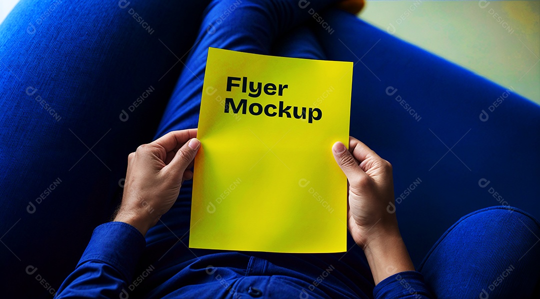 Mockup de Panfleto PSD Editável