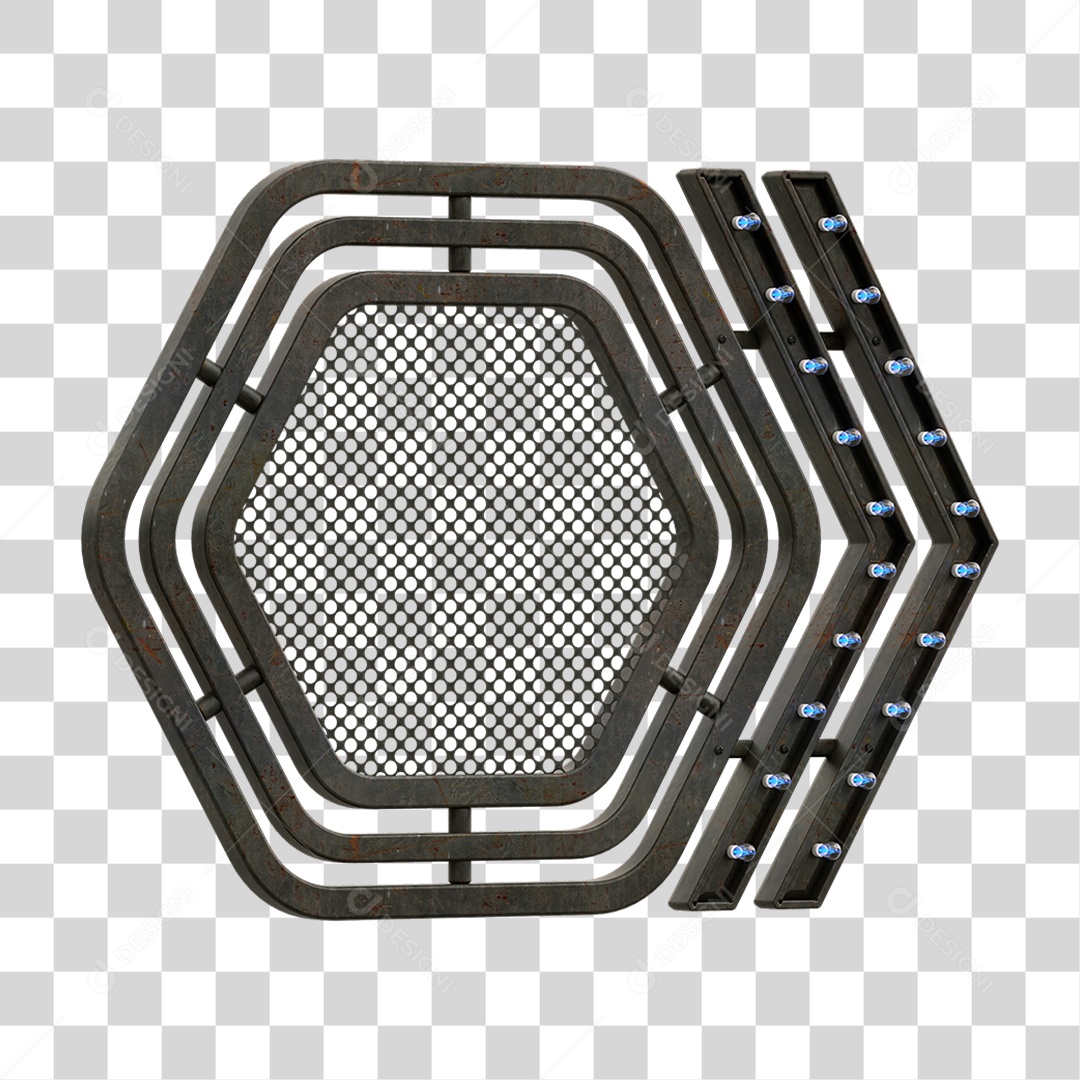 Grade Luz Geométrica PNG Transparente