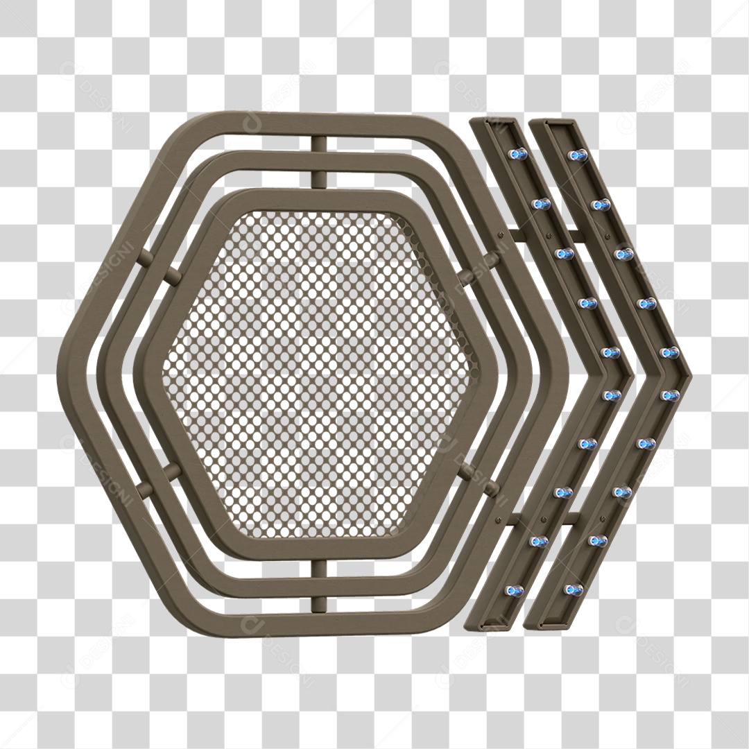 Grade Luz Geométrica PNG Transparente
