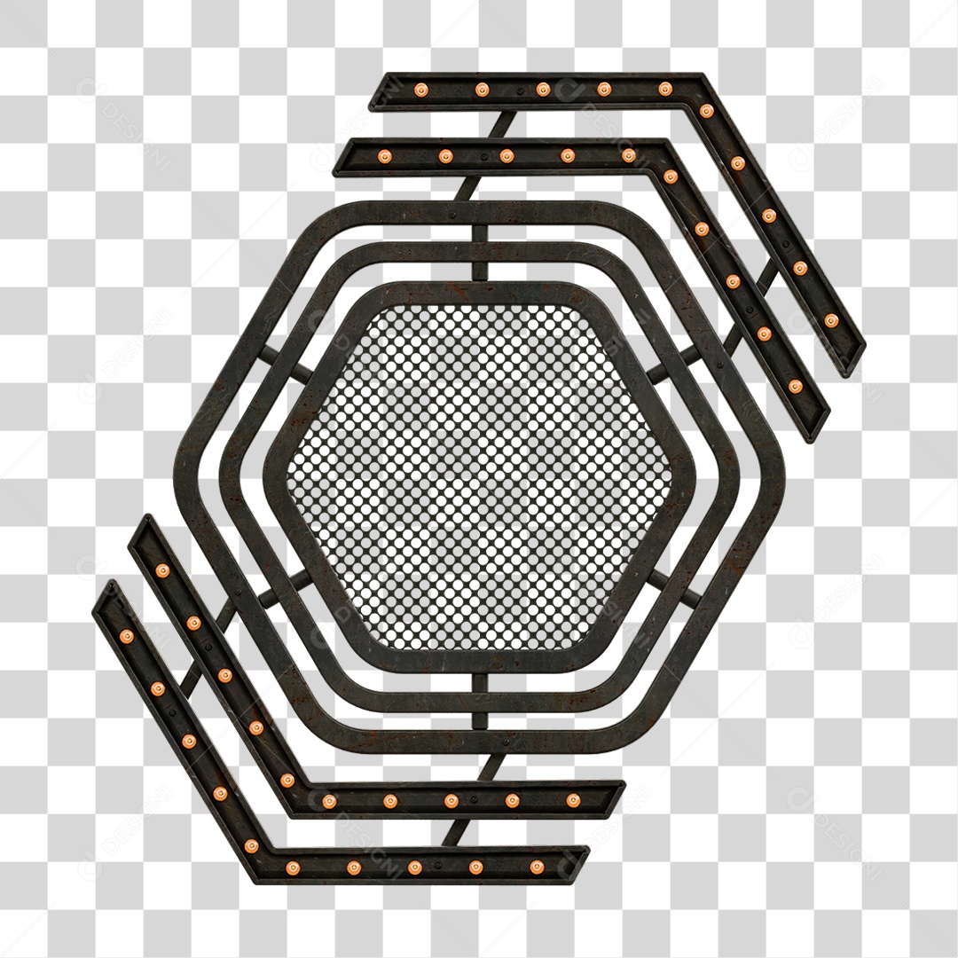 Grade Luz Geométrica PNG Transparente