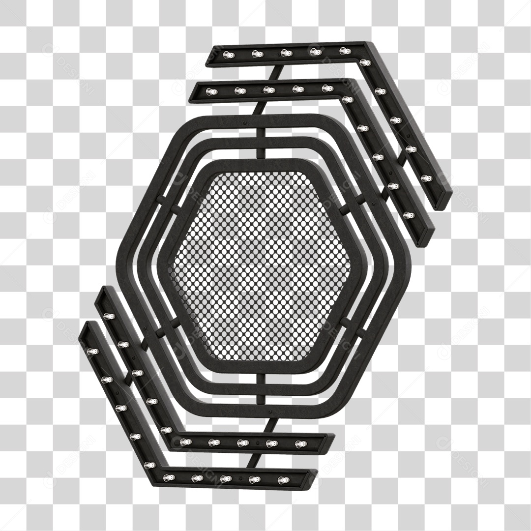 Grade Luz Geométrica PNG Transparente