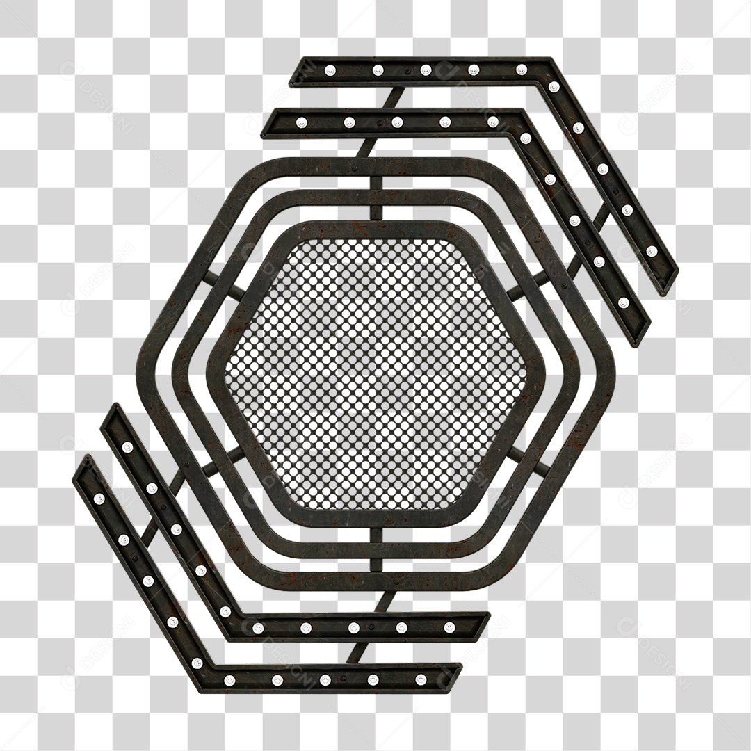 Grade Luz Geométrica PNG Transparente