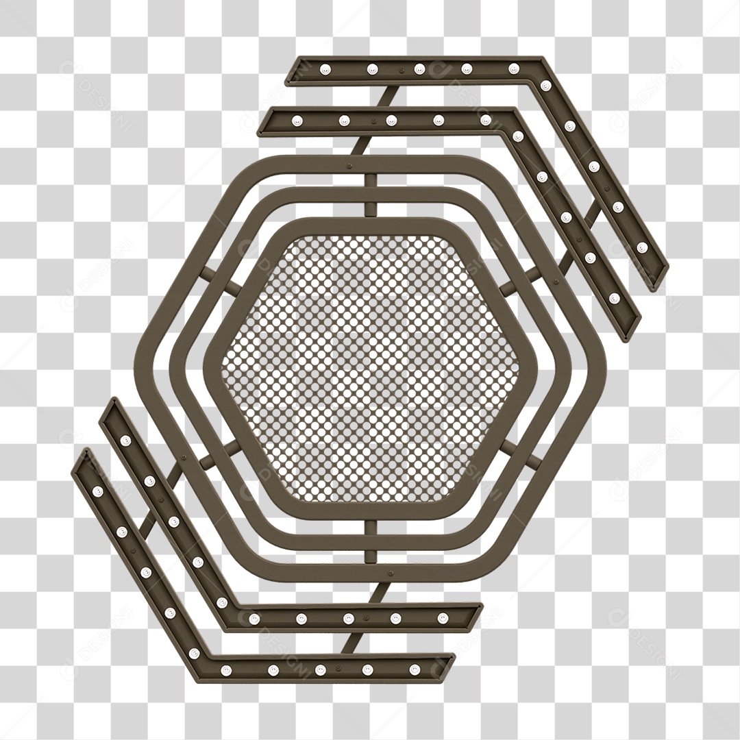 Grade Luz Geométrica PNG Transparente