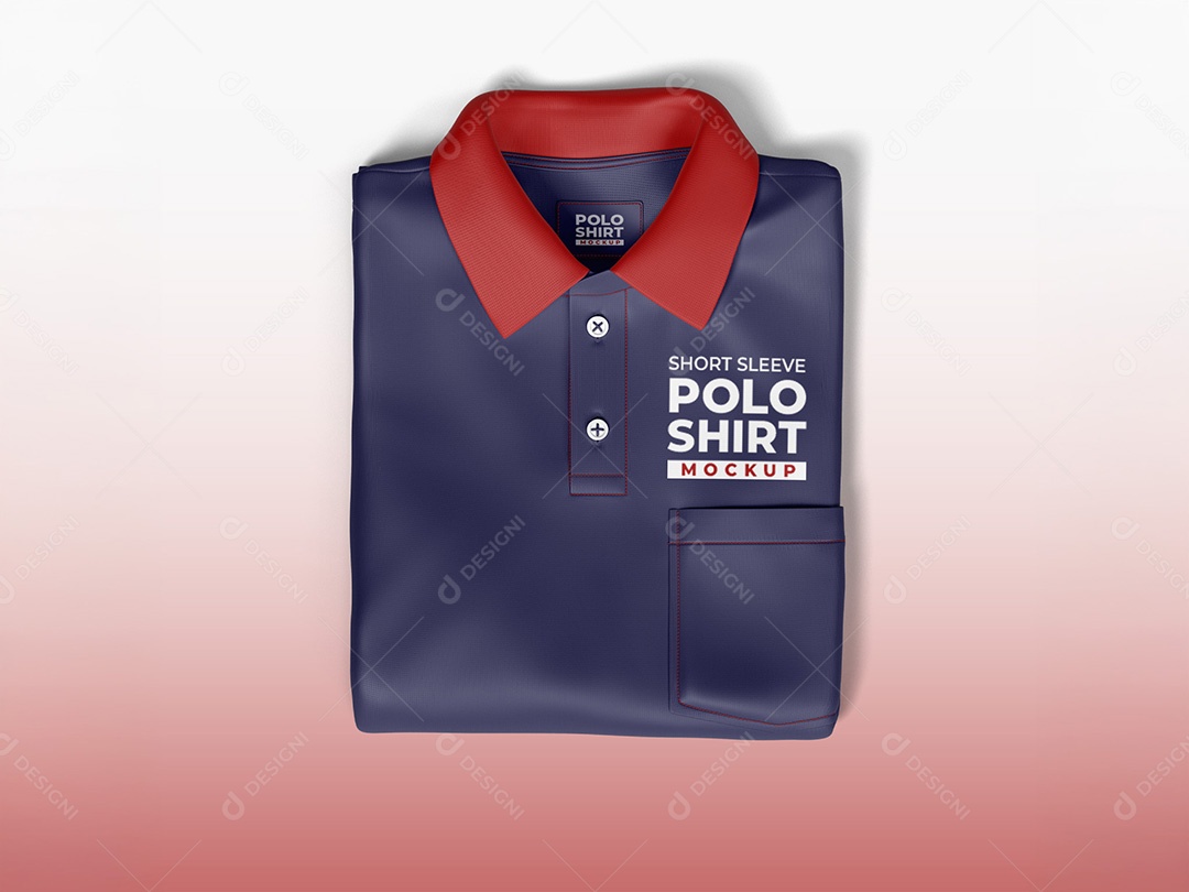 Camiseta Polo Mockup PSD Editável