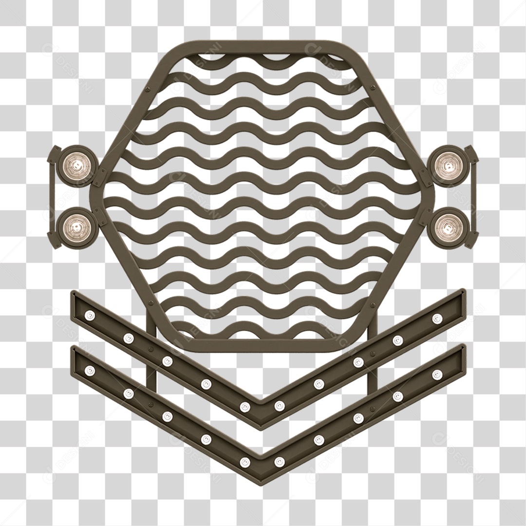 Grade Luz Geométrica PNG Transparente