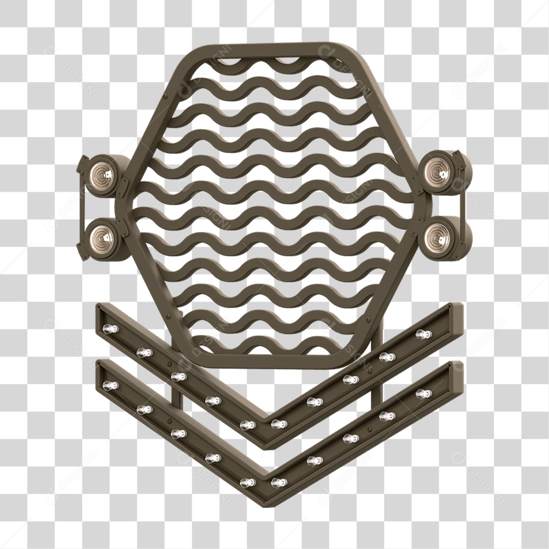 Grade Luz Geométrica PNG Transparente