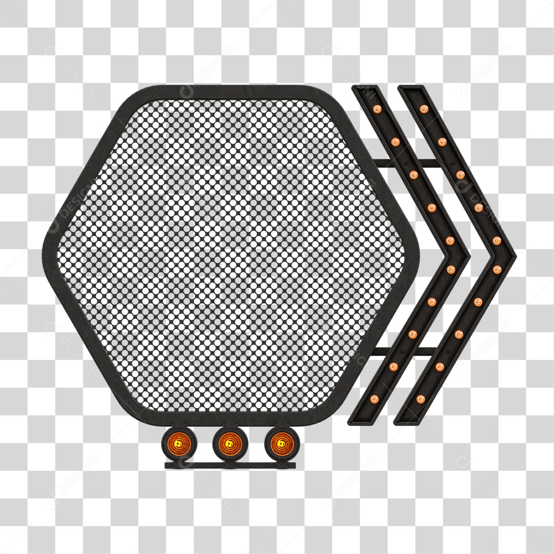 Grade Luz Geométrica PNG Transparente