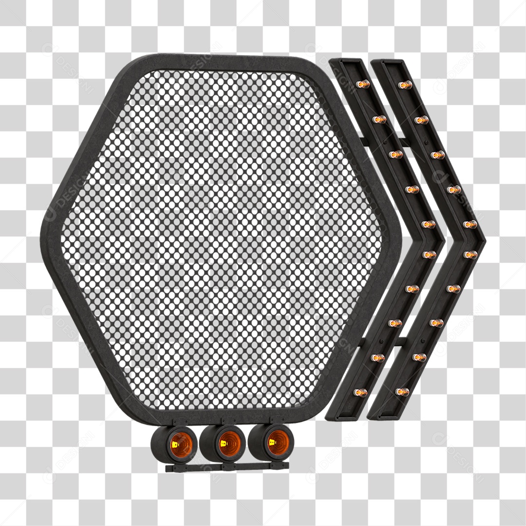 Grade Luz Geométrica PNG Transparente