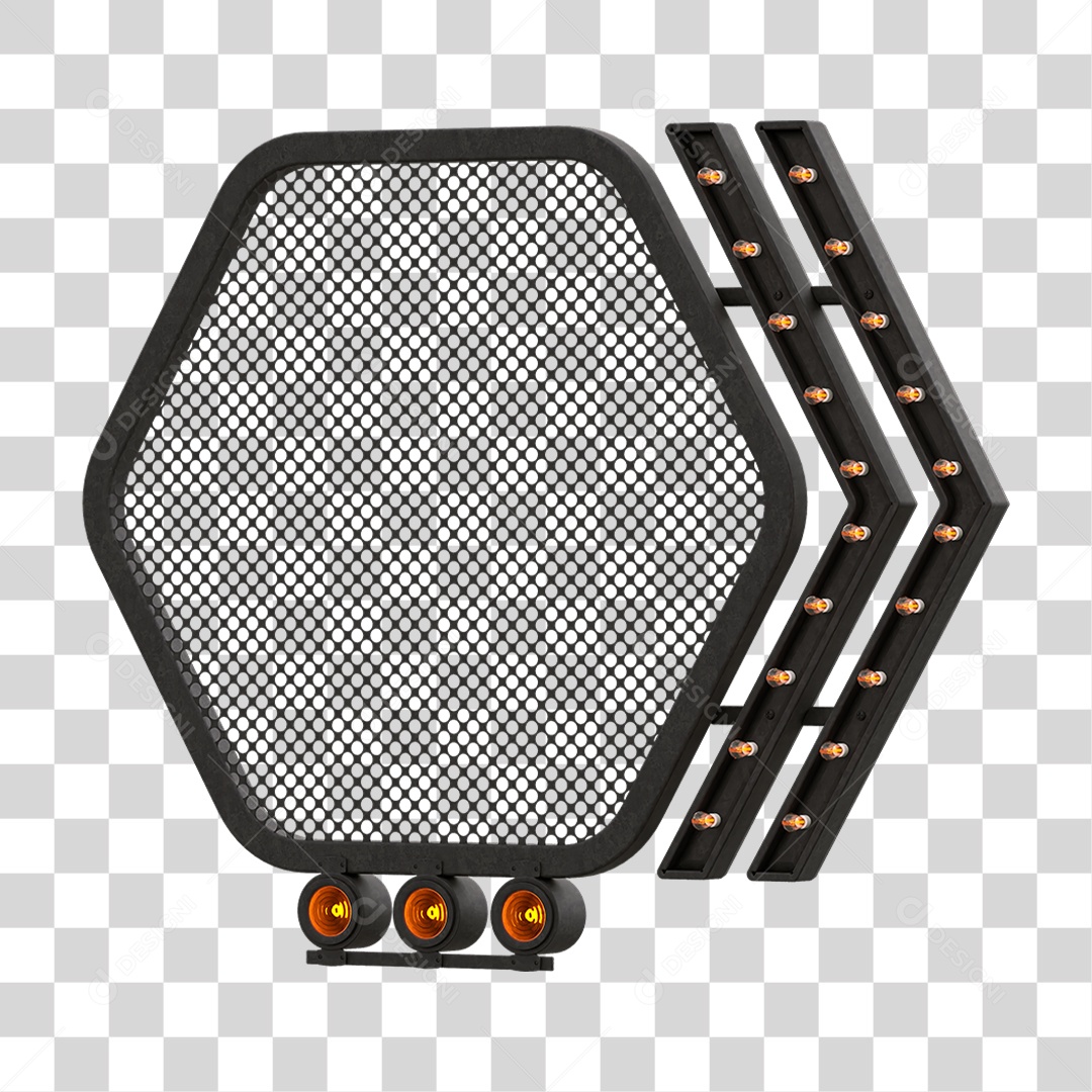 Grade Luz Geométrica PNG Transparente