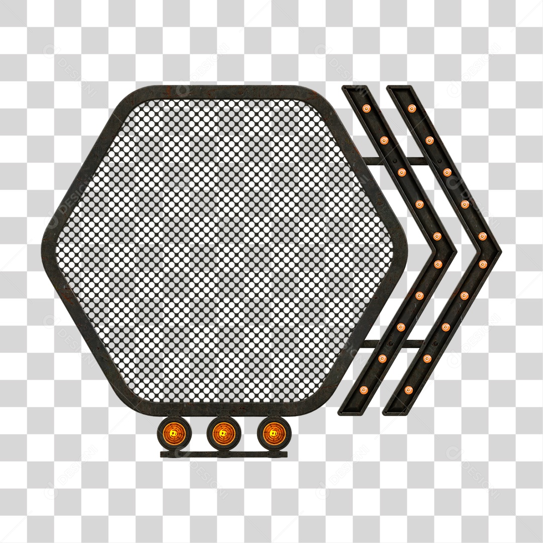 Grade Luz Geométrica PNG Transparente