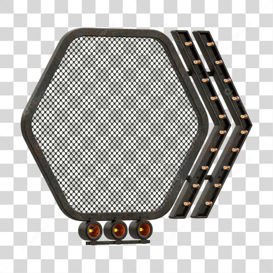 Grade Luz Geométrica PNG Transparente