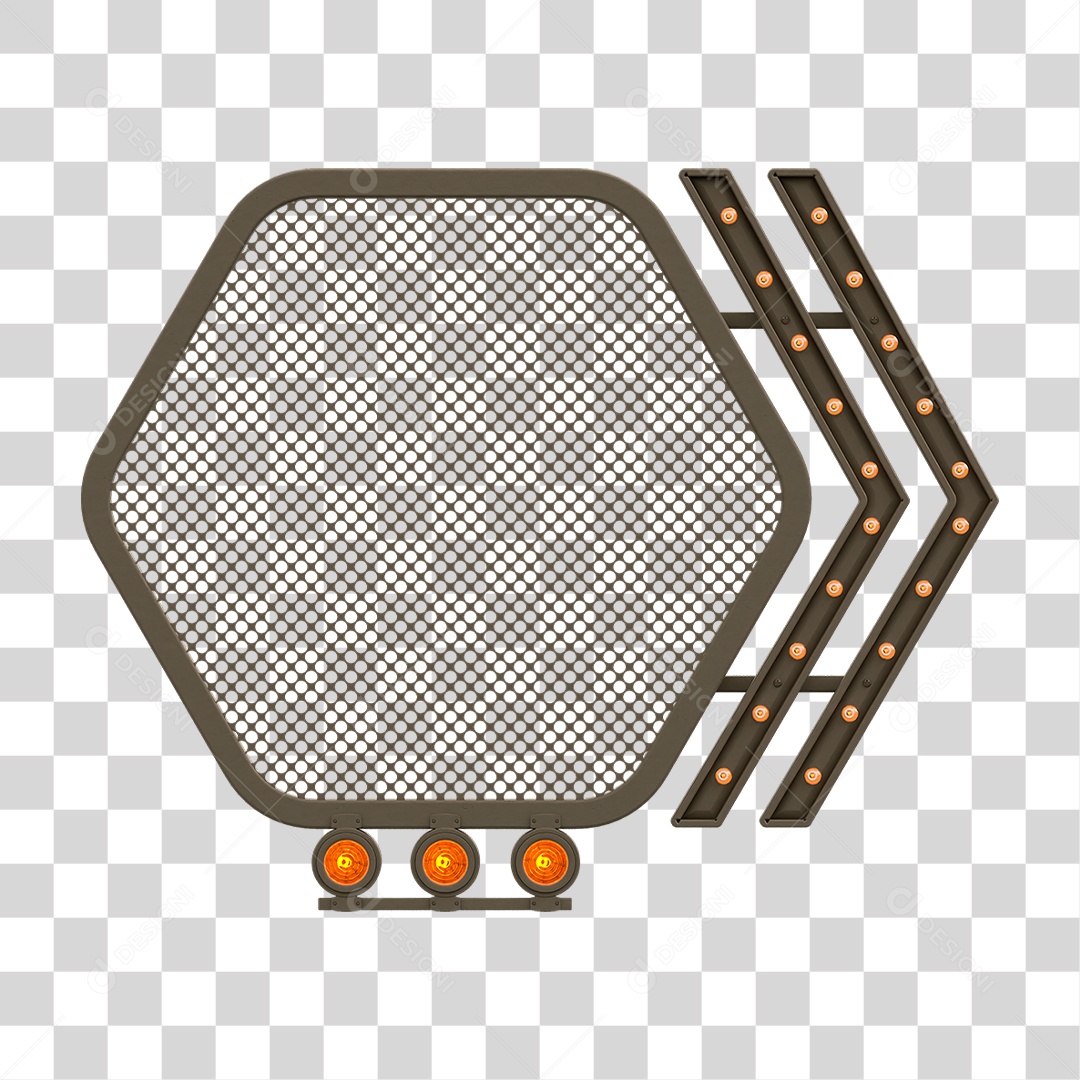 Grade Luz Geométrica PNG Transparente