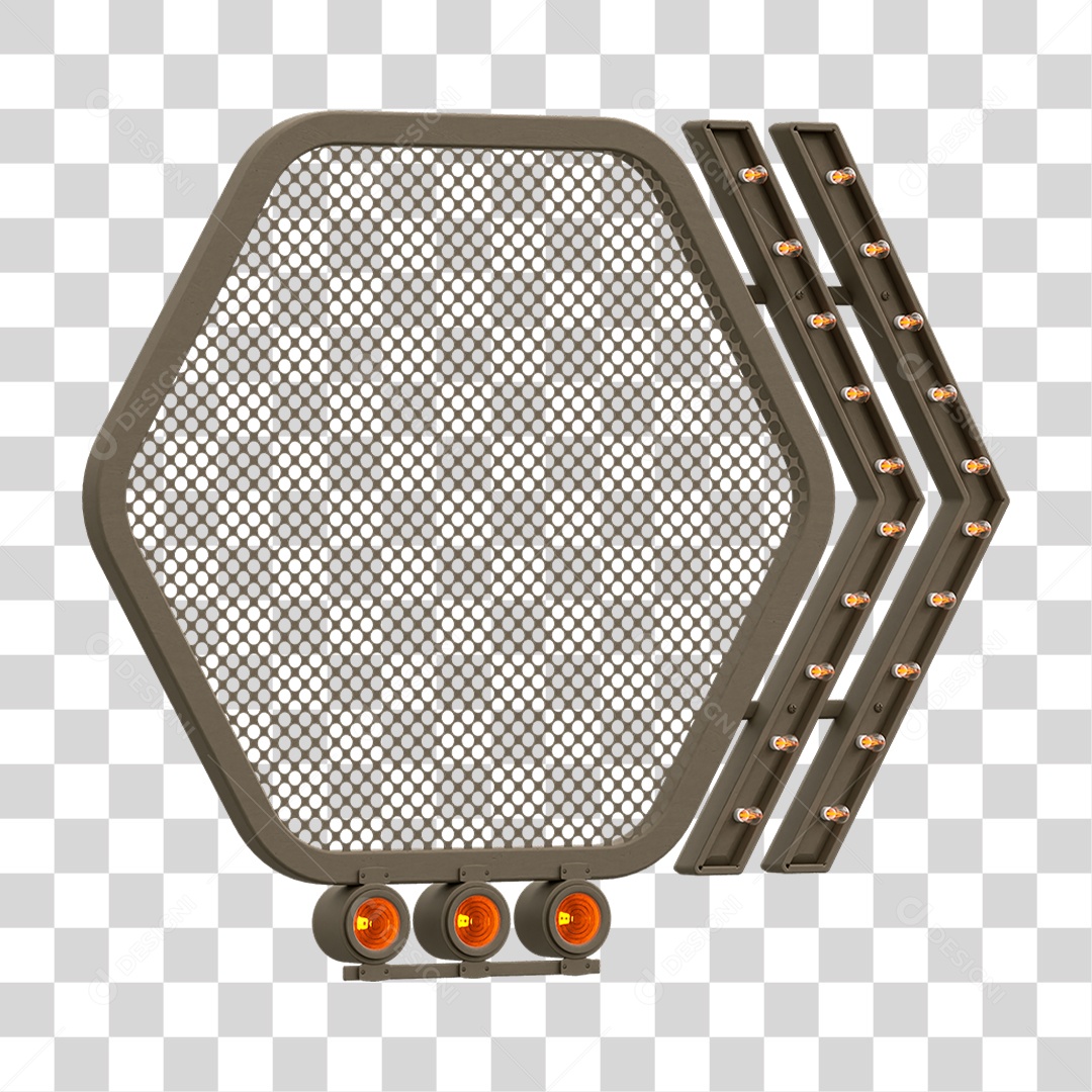 Grade Luz Geométrica PNG Transparente