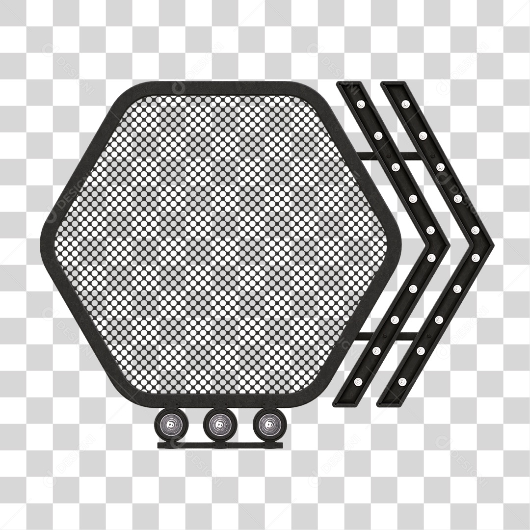 Grade Luz Geométrica PNG Transparente