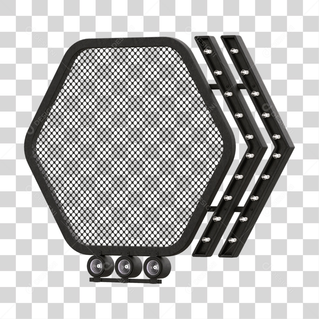 Grade Luz Geométrica PNG Transparente