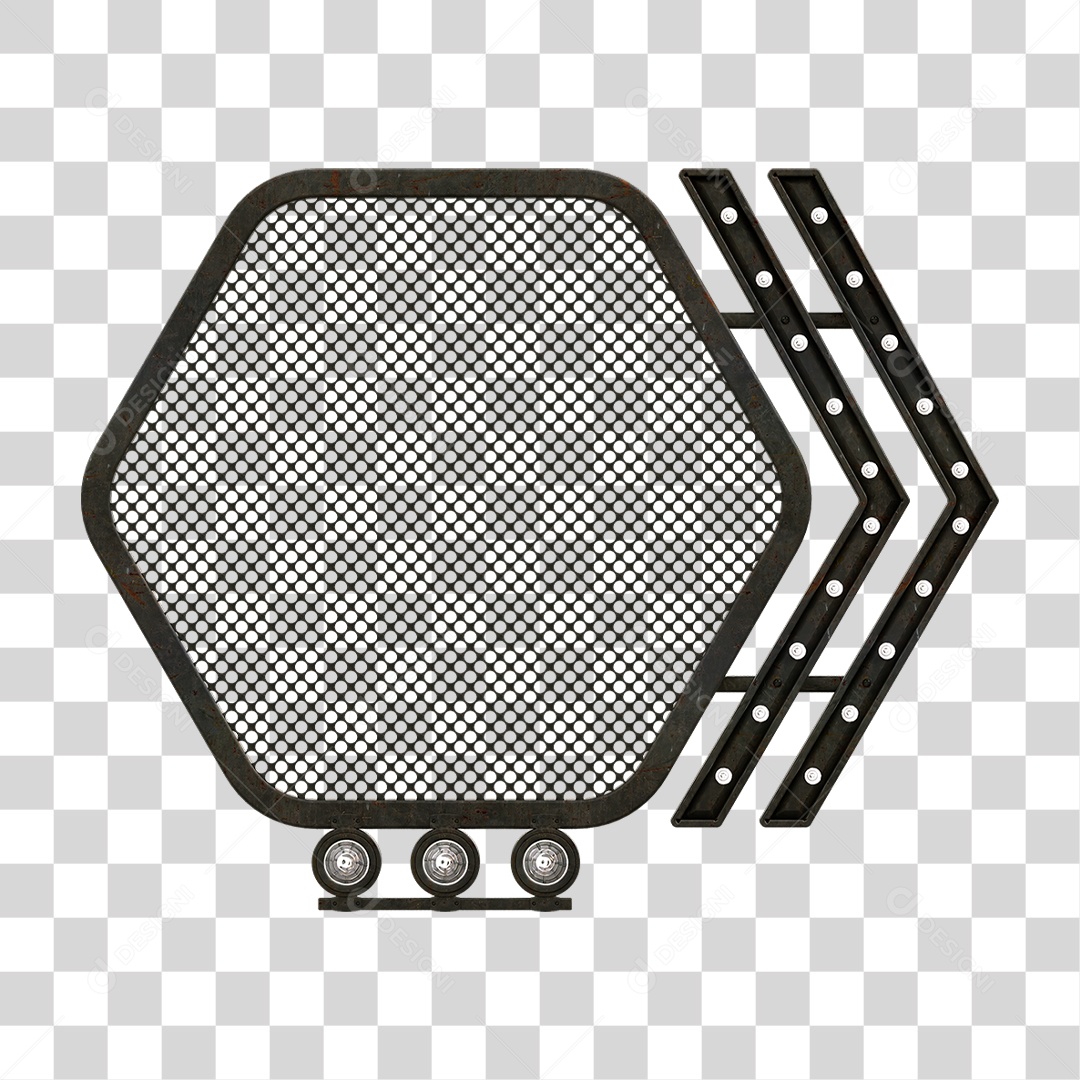 Grade Luz Geométrica PNG Transparente
