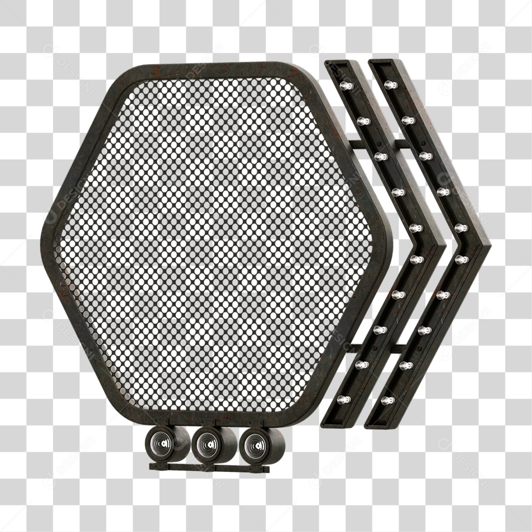 Grade Luz Geométrica PNG Transparente