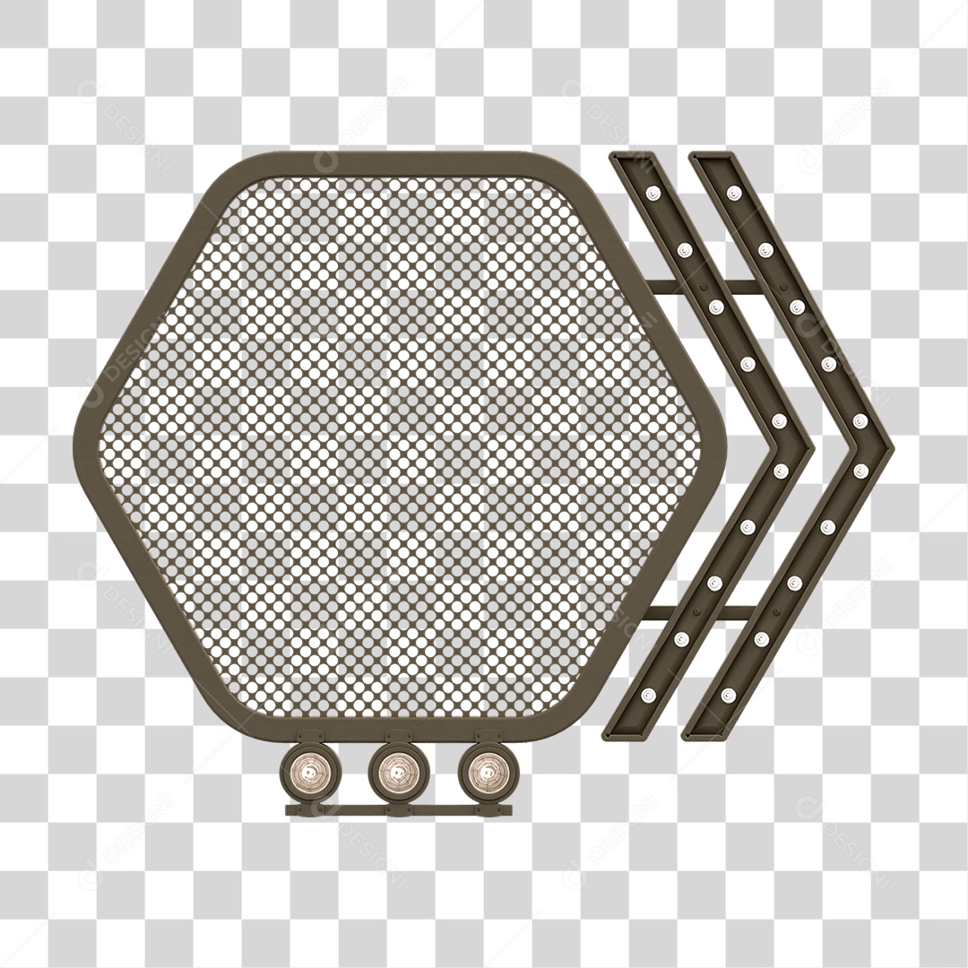 Grade Luz Geométrica PNG Transparente