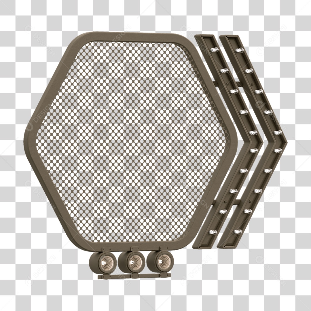 Grade Luz Geométrica PNG Transparente