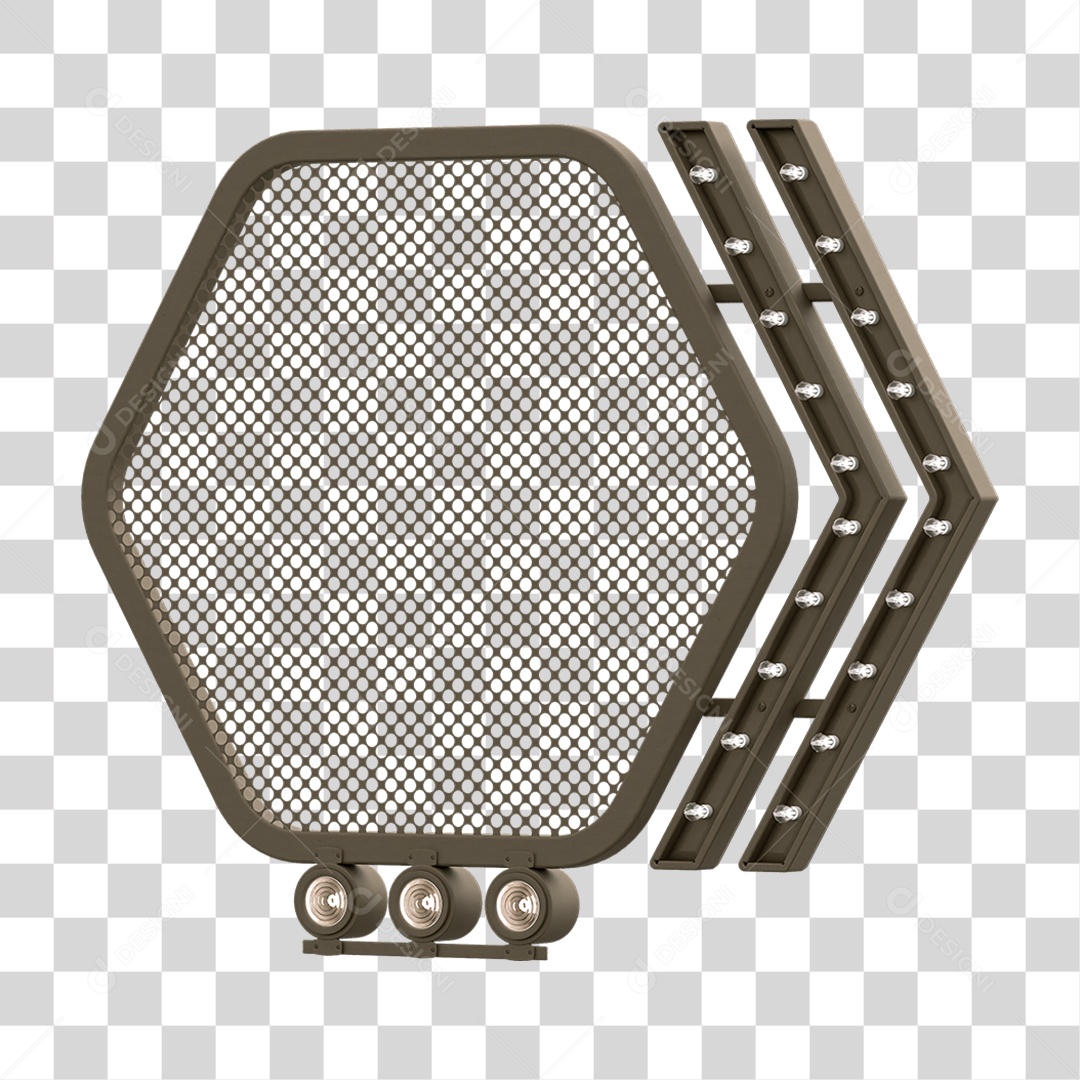 Grade Luz Geométrica PNG Transparente