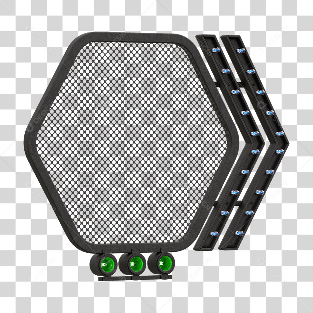 Grade Luz Geométrica PNG Transparente
