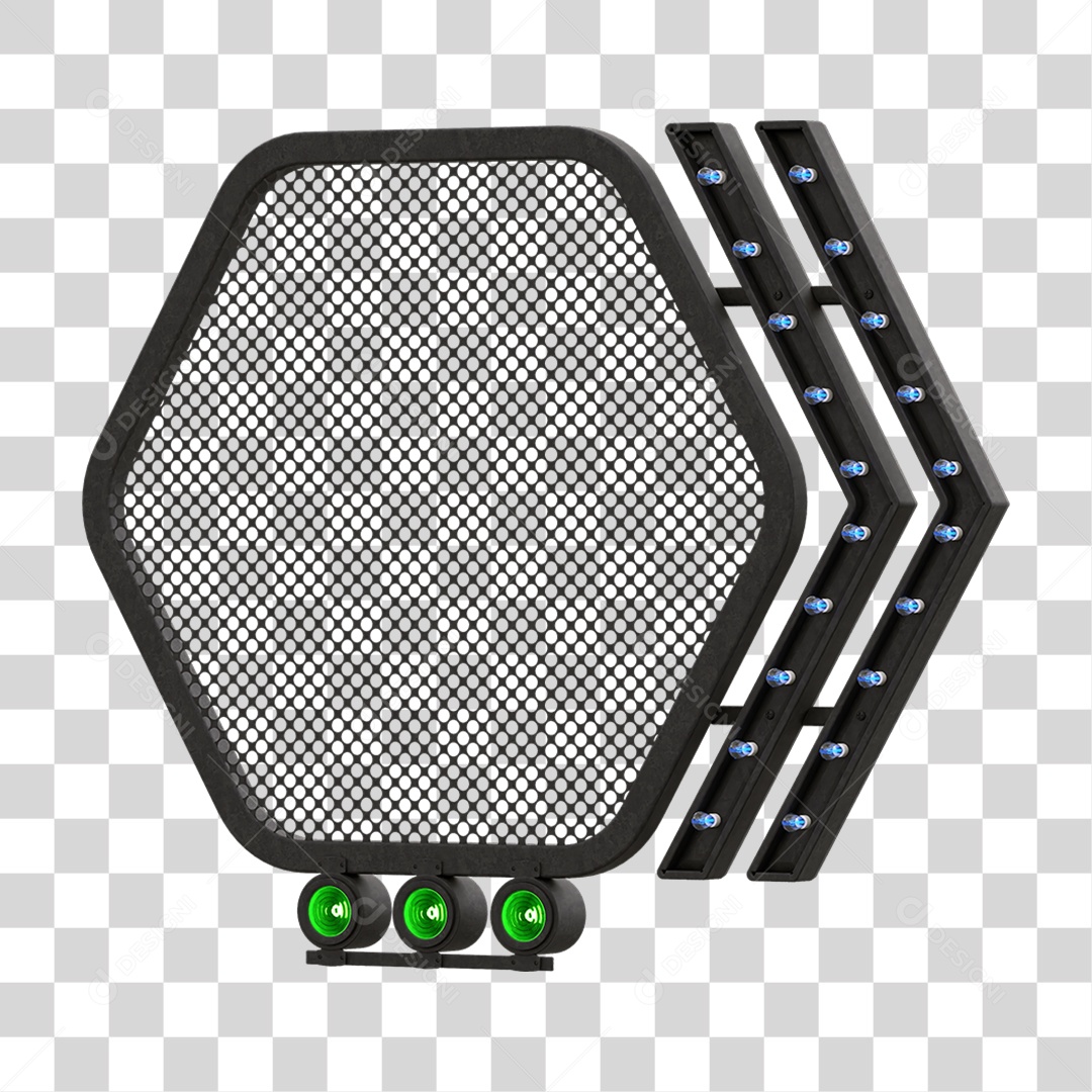 Grade Luz Geométrica PNG Transparente