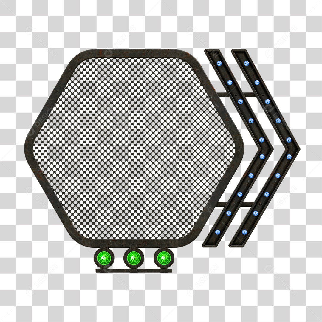 Grade Luz Geométrica PNG Transparente
