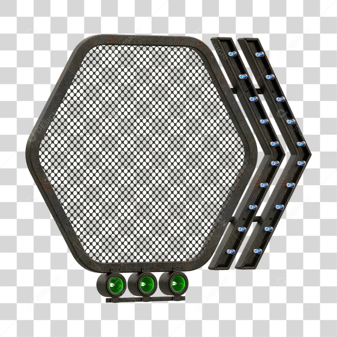 Grade Luz Geométrica PNG Transparente