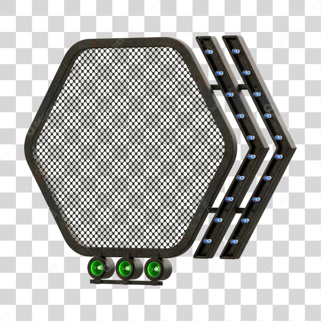 Grade Luz Geométrica PNG Transparente