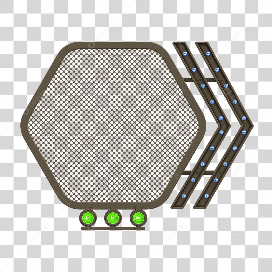 Grade Luz Geométrica PNG Transparente