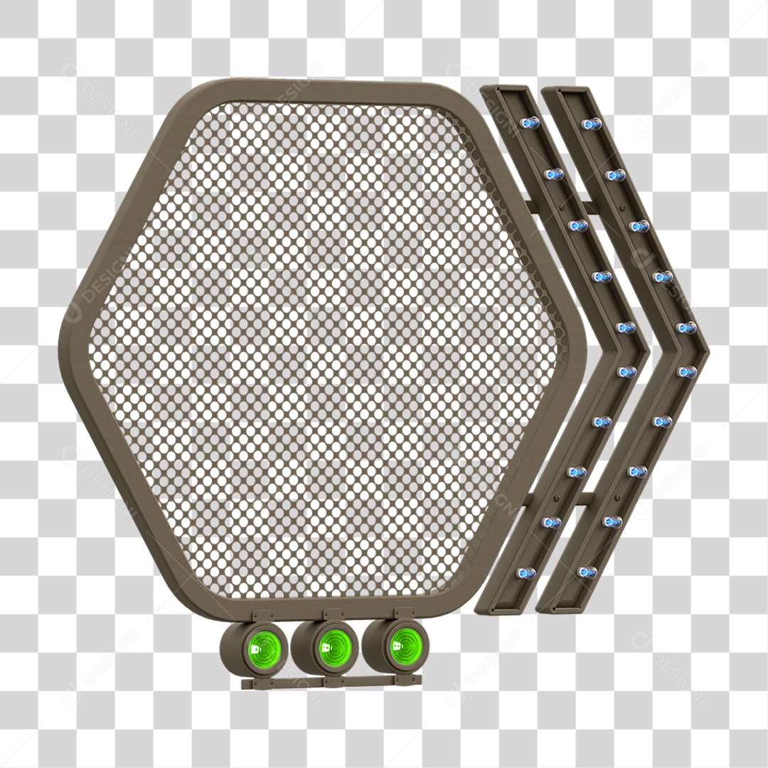 Grade Luz Geométrica PNG Transparente