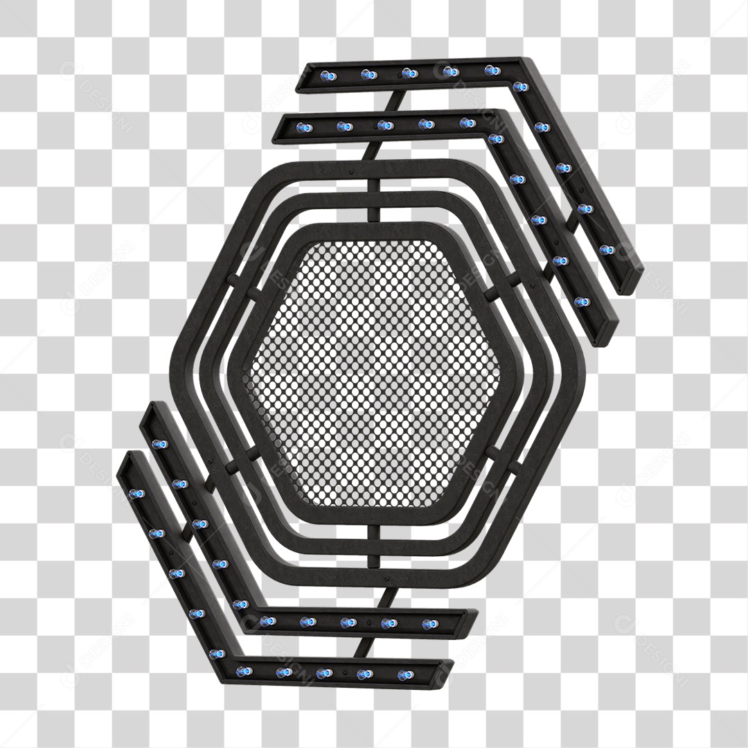 Grade Luz Geométrica PNG Transparente