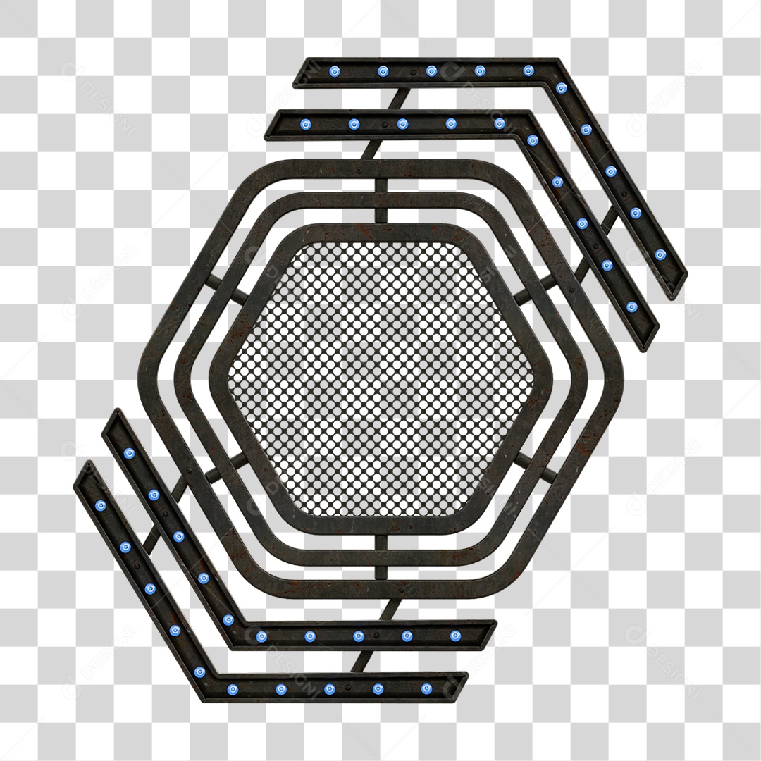 Grade Luz Geométrica PNG Transparente