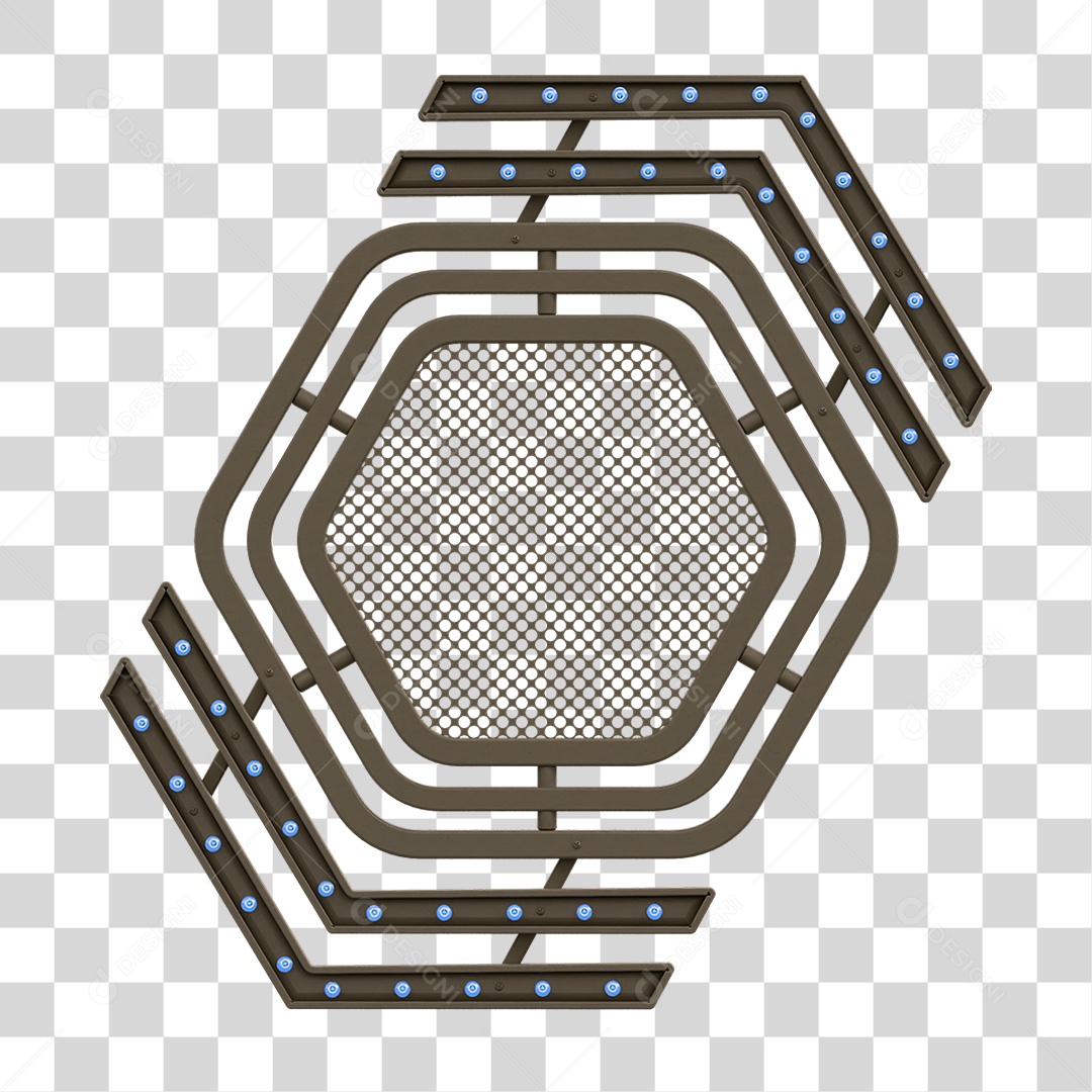 Grade Luz Geométrica PNG Transparente
