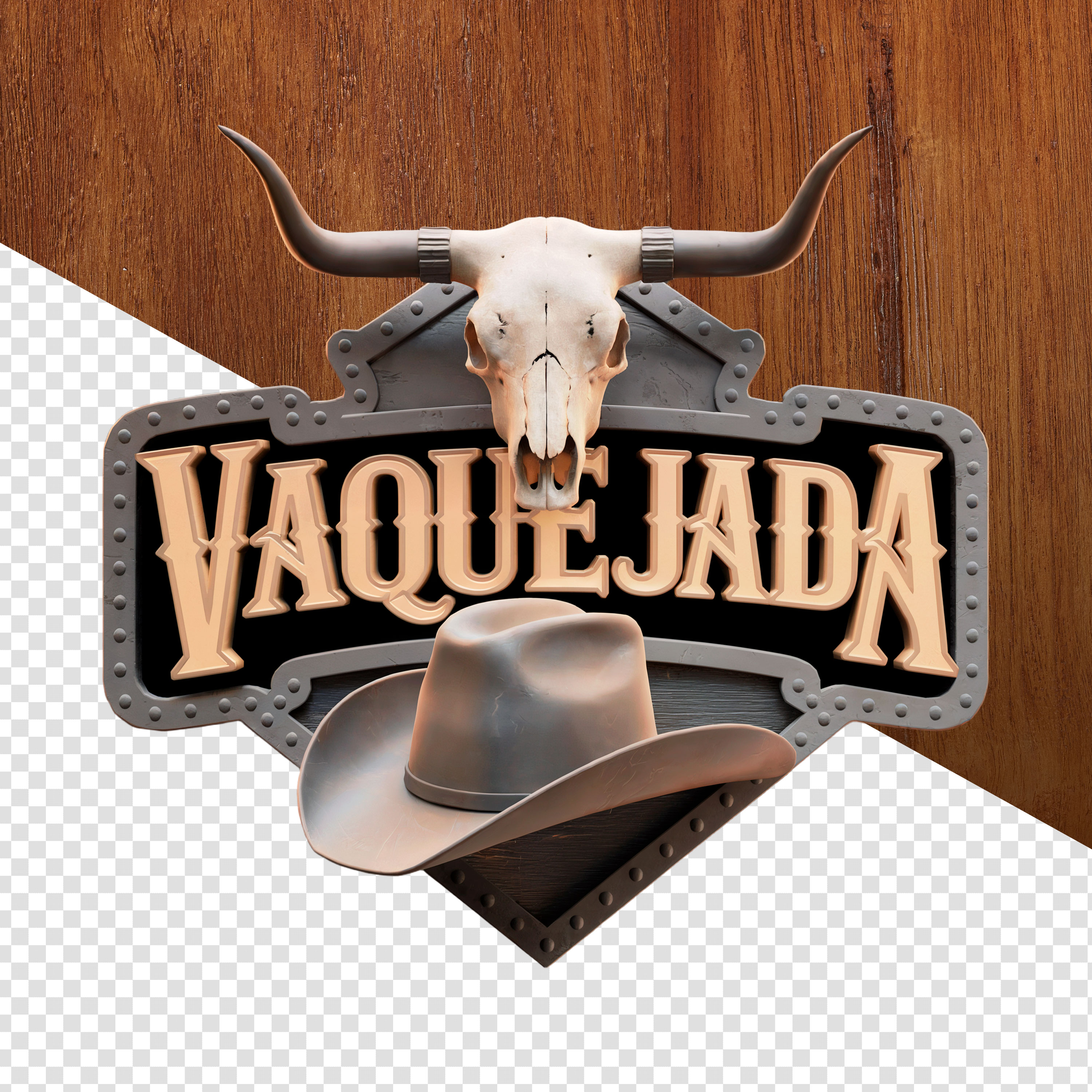Vaquejada Selo 3D Para Composição PSD