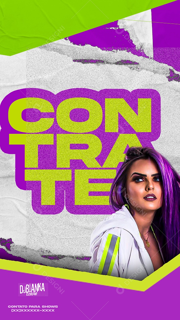 Story Flyer Contrate Social Media PSD Editável