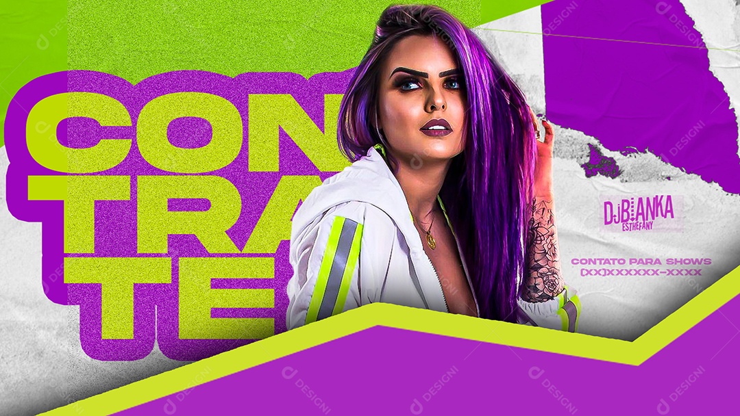 Banner Flyer Contrate Social Media PSD Editável