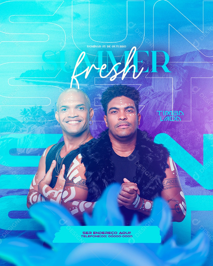 Flyer Summer Social Media PSD Editável