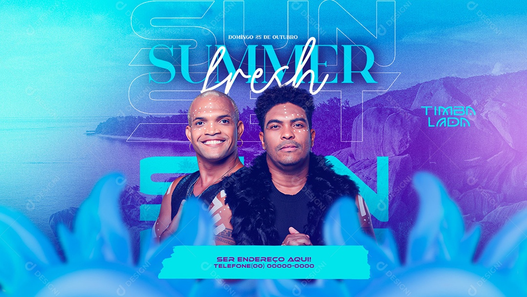 Banner Flyer Summer Social Media PSD Editável