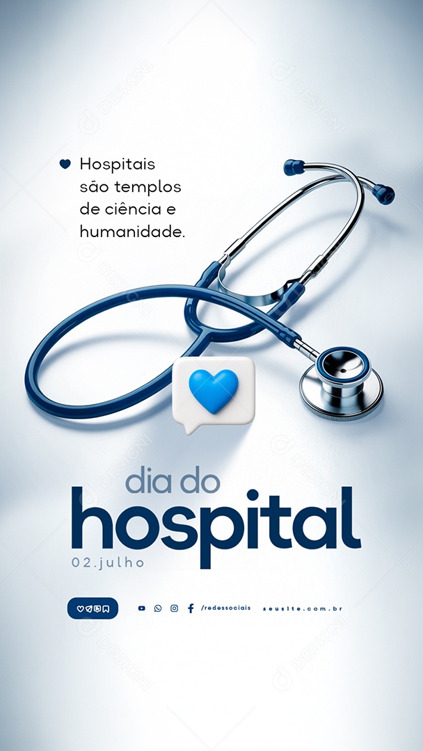 Story Dia do Hospital 02 de Julho Social Media PSD Editável